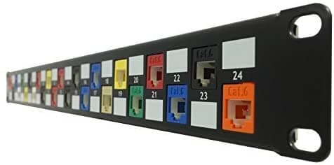 R.J. Enterprises SDPP-24-C6J Cat6 Patch Panel (Special Design, 568A/B, 24 Port) - R.J. Enterprises