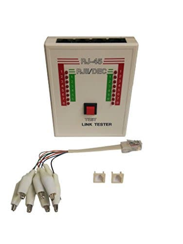 Link Tester Diagnostic Tool for RJ45, RJ11, and DEC Cables. Test LAN Network Phone Wires - R.J. Enterprises