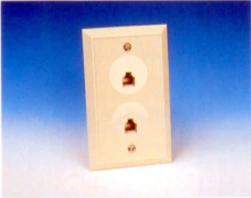 R.J. Enterprises 217-6/8 Duplex Wall Jack (6C/8C) - R.J. Enterprises