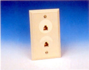 R.J. Enterprises 217-6/8 Duplex Wall Jack (6C/8C) - R.J. Enterprises