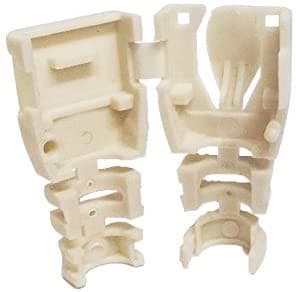 R.J. Enterprises RJ45 Ivory Strain Relief Boot; 2-pc Snap-on Design (100 PC's per bag) - R.J. Enterprises