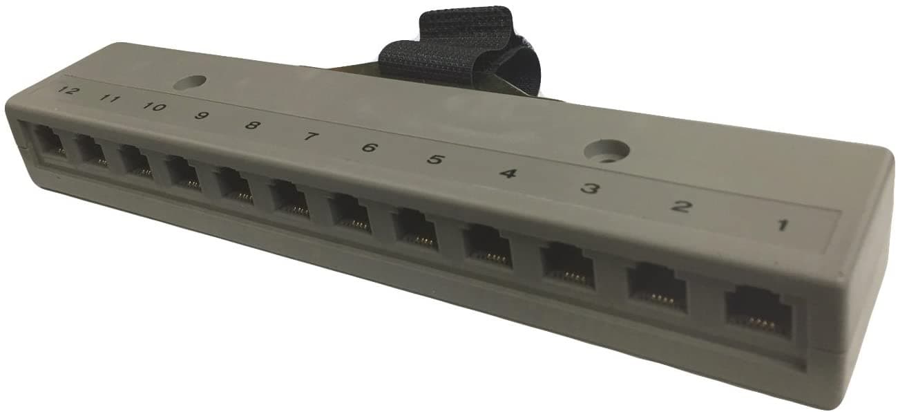 R.J. Enterprises 800T-12(M) - Telco Harmonica Connector (Male), 12 RJ11 Ports (6P4C) - R.J. Enterprises