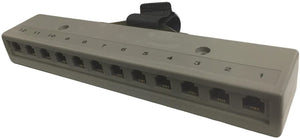 R.J. Enterprises 800T-12(M) - Telco Harmonica Connector (Male), 12 RJ11 Ports (6P4C) - R.J. Enterprises