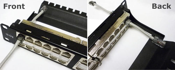 R.J. Enterprises - HDPP-C6-48S - Shielded High Density Patch Panel, 10 Gb, Tool-Less, 48 Port - R.J. Enterprises