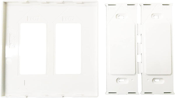 R.J. Enterprises - Screwless Snap-on Wallplate 2-Gang Blank RJ-2013B-SB - R.J. Enterprises
