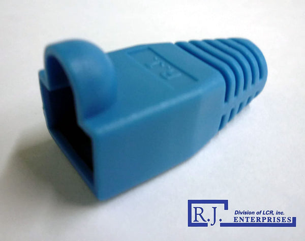 R.J. Enterprises RJ45 Blue Strain Relief Boots (100 Pcs Per Bag) - R.J. Enterprises