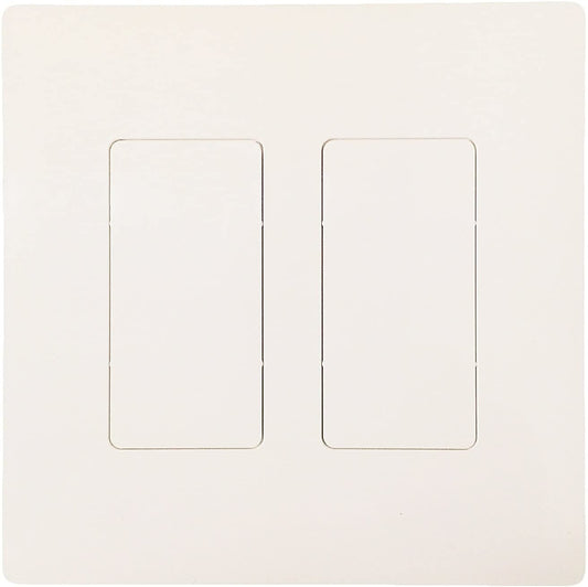 R.J. Enterprises - Screwless Snap-on Wallplate 2-Gang Blank RJ-2013B-SB - R.J. Enterprises