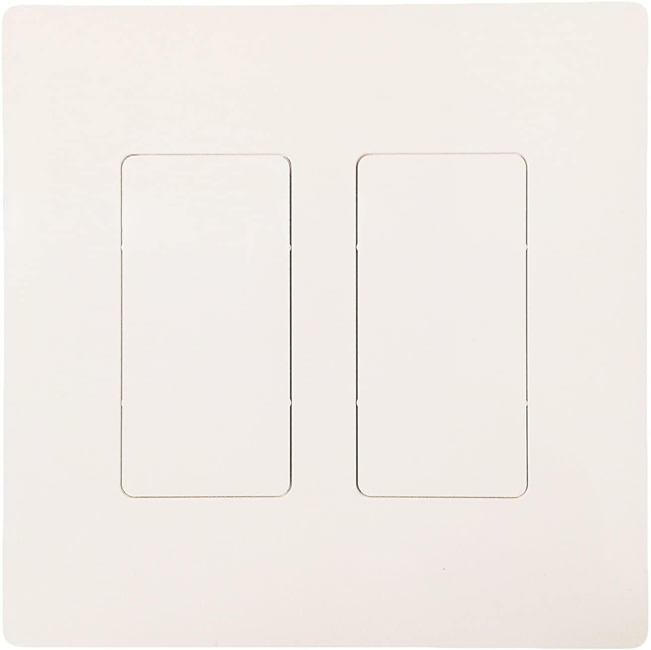 R.J. Enterprises - Screwless Snap-on Wallplate 2-Gang Blank RJ-2013B-SB - R.J. Enterprises