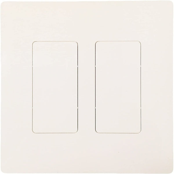 R.J. Enterprises - Screwless Snap-on Wallplate 2-Gang Blank RJ-2013B-SB - R.J. Enterprises