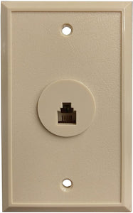 R.J. Enterprises - 216-4B Flush Mount Telephone Wall Jack (4 Conctact) (50/per bag) - R.J. Enterprises