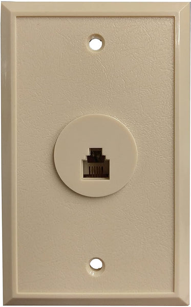 R.J. Enterprises - 216-4B Flush Mount Telephone Wall Jack (4 Conctact) (50/per bag) - R.J. Enterprises