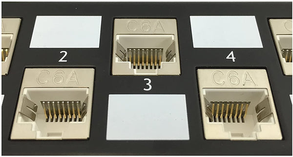 R.J. Enterprises - SDPP-24-C6AS - C6A Patch Panel, No Punch Down, Tool-Less - R.J. Enterprises