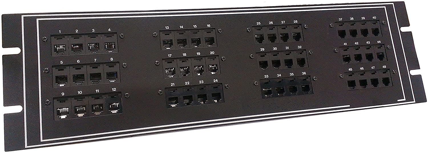 Telco Patch Panel 48 Port (with Telco-Connector) - R.J. Enterprises
