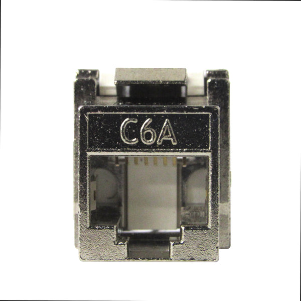 RJ-EC-02 Ethernet coax Wall Plate, Cat6A Shielded keystone Jack(5 per order) - R.J. Enterprises
