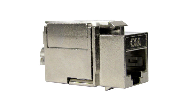 RJ-EC-02 Ethernet coax Wall Plate, Cat6A Shielded keystone Jack(5 per order) - R.J. Enterprises